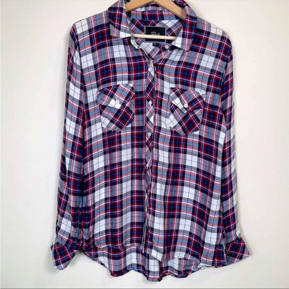 Rails plaid button down